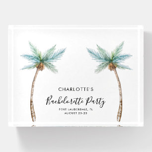 Palm Trees Bachelorette Party Swag Paperweight