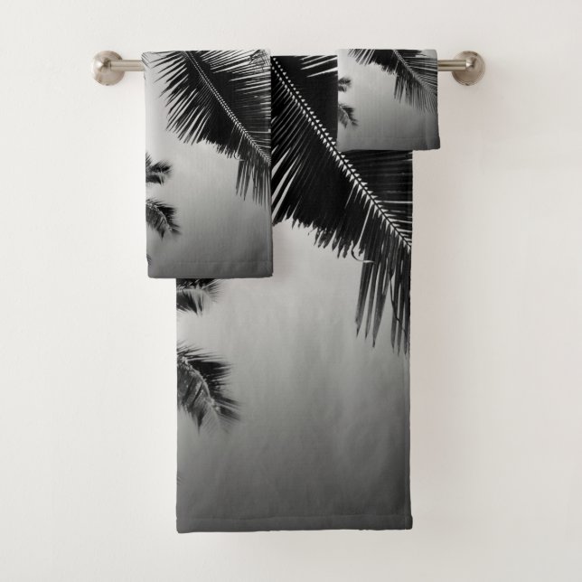 Palm trees bath towel set (Insitu)