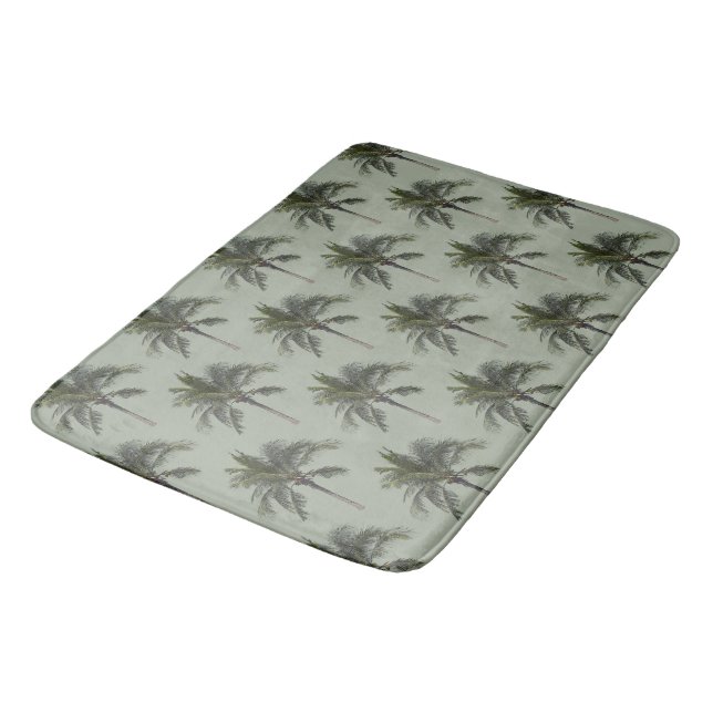 Palm Trees Bathroom Mat (Angled)