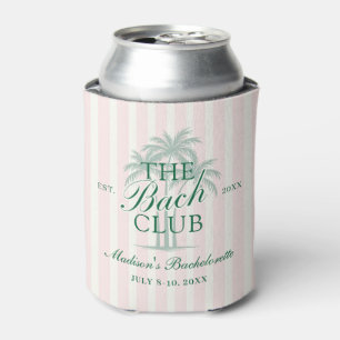 Palm Trees Beach Bach Club Bachelorette Weekend Can Cooler