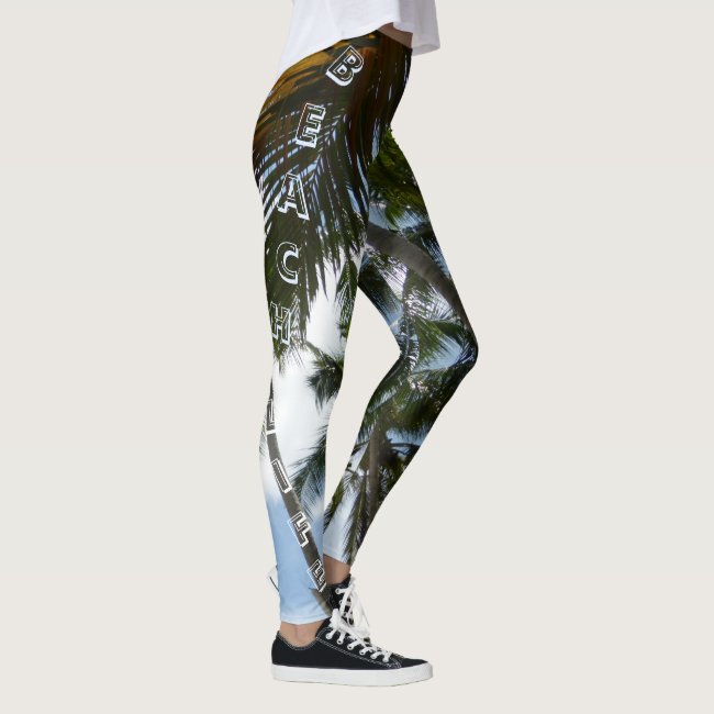 Palm Trees Beach Life Legging