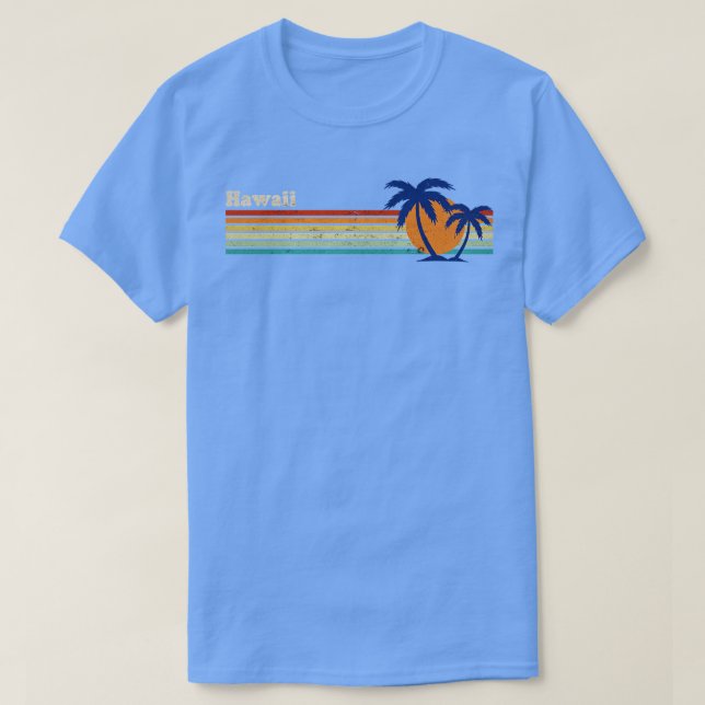 Palm Trees Beach Sunset Tropical TShirt (Design Front)