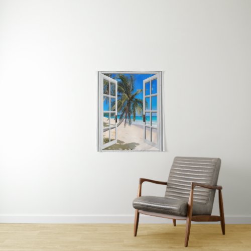 Palm Trees Beach Themed Wall Hanging Tapestry