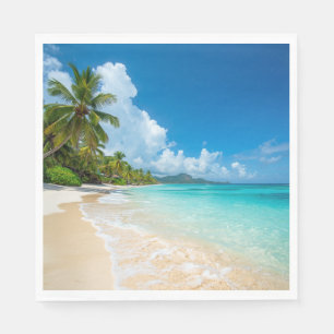 Palm Trees Beach Tropical Ocean Napkins