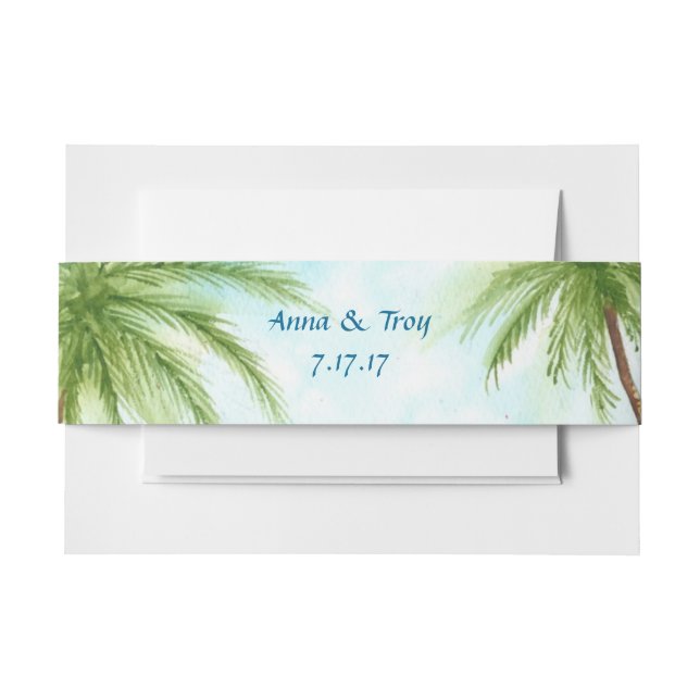 Palm Trees Belly Band (Front Example)