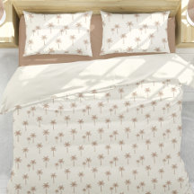 Palm Trees Boho Coastal Farmhouse Beige And Tan