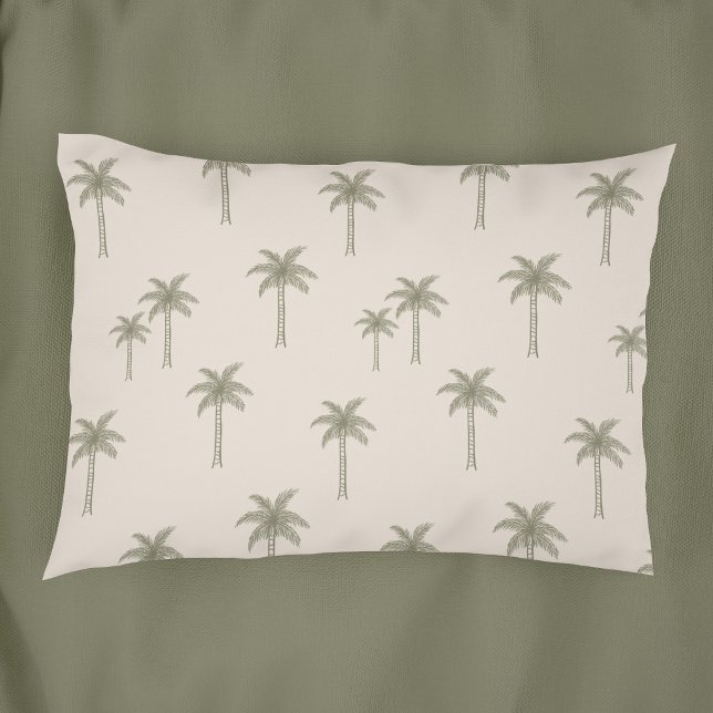 Palm Trees Boho Coastal Farmhouse Bohemian Pillow Case (Creator Uploaded)