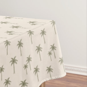 Palm Trees Boho Coastal Farmhouse Bohemian Tablecloth