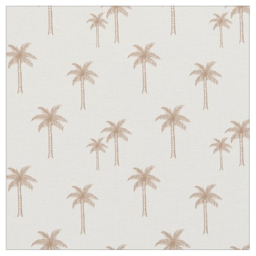 Palm Trees Boho Coastal Tropical Summer Neutral Fabric