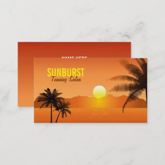 Palm Trees Business Card | Zazzle