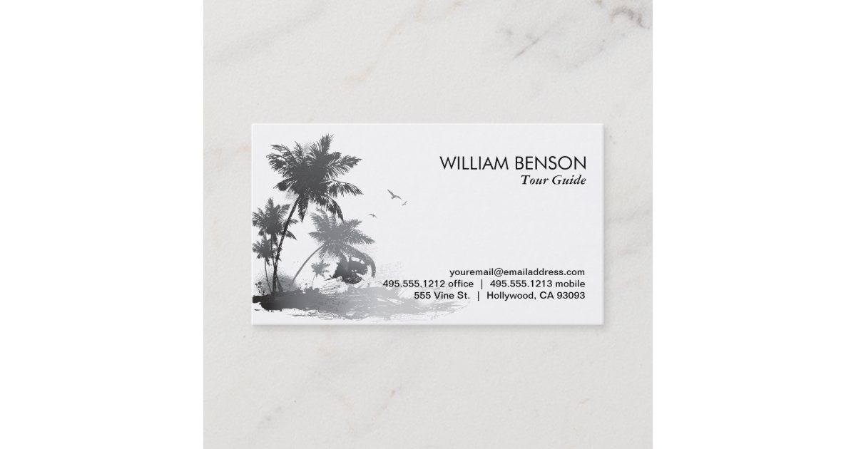 Palm Trees Business Card | Zazzle