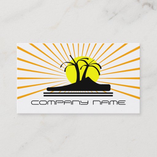 Customizable Palm Trees Business Cards