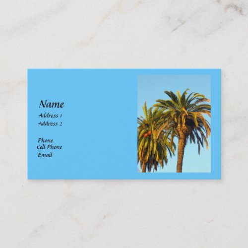 Palm Trees Business Card