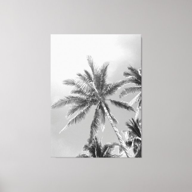 Palm trees canvas print (Front)