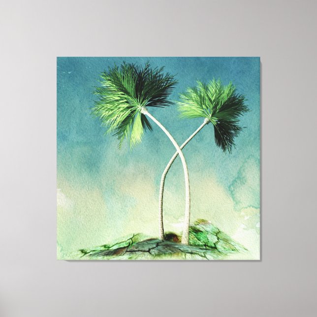Palm Trees Canvas Print (Front)