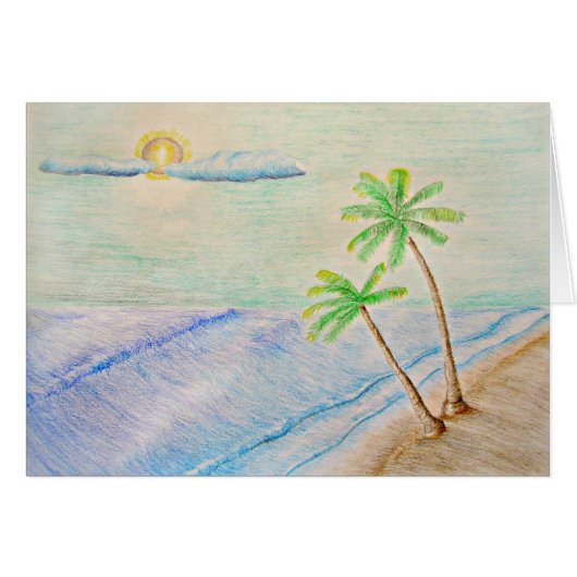 palm trees cards (Front Horizontal)