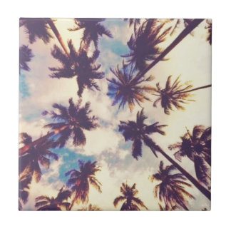 Palm Trees Ceramic Tile