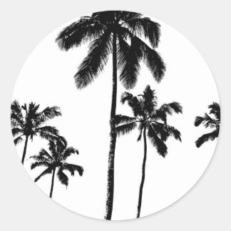 Palm Trees Classic Round Sticker