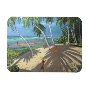 Palm trees Clovelly beach Barbados 2013 Magnet