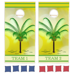Palm Trees Cornhole Set
