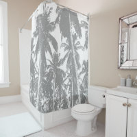Palm Trees Design Shower Curtain