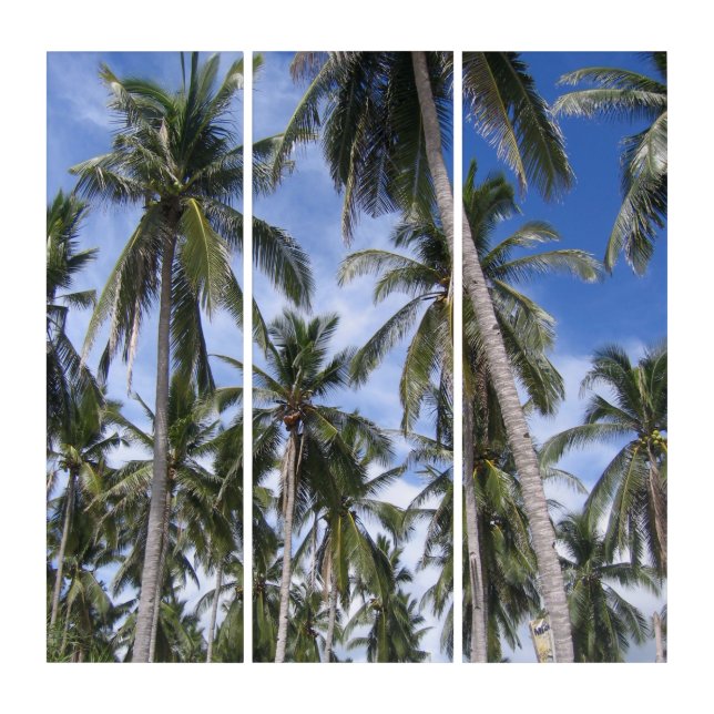 Palm Trees Design Triptych (Front)