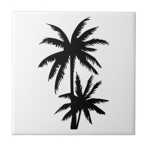PALM TREES Diamond Ceramic Tile