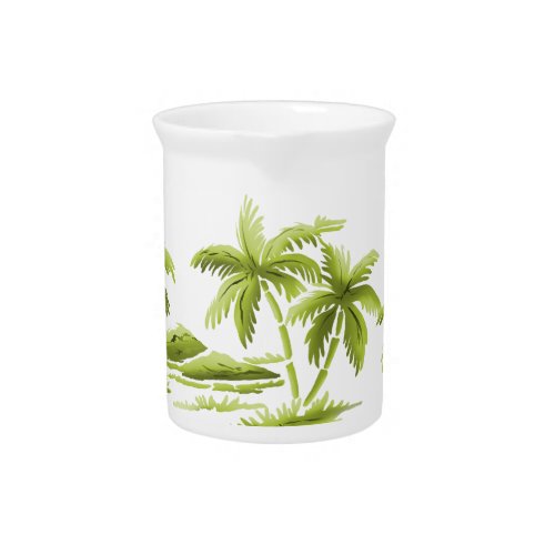 Palm Trees Drink Pitcher