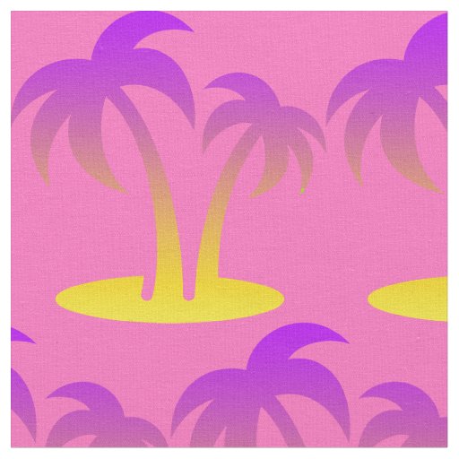 Palm Trees Fabric,pink Fabric