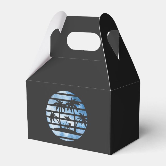 PALM TREES FAVOR BOXES (Front Side)