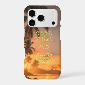 🌴✨ Palm Trees & Good Vibes Iphone 17 Pro Case