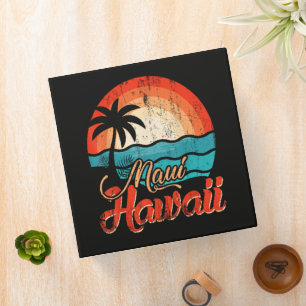 Palm Trees Hawaiian Beach 3 Ring Binder