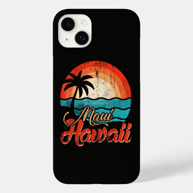 Palm Trees Hawaiian Beach Case-Mate iPhone Case (Back)