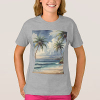 Palm Trees Hawaiian Travel Honolulu Blue Sea