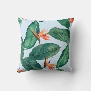 Palm Trees Hawaiian Tropical Throw Pillow