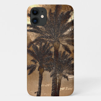 Palm Trees High Sepia iPhone 11 Case