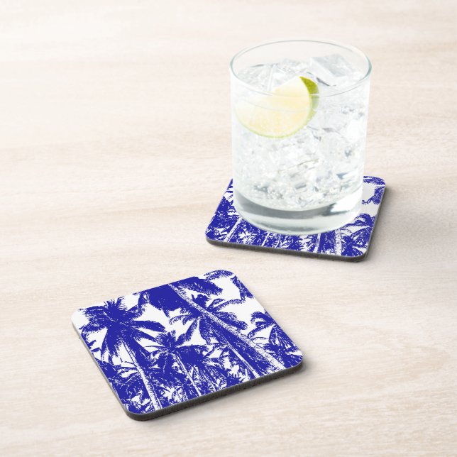 Palm Trees in a Posterised Design Coaster (Right Side)