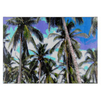 Palm Trees in a Posterised Design Cutting Board