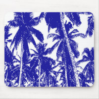 Palm Trees in a Posterised Design Mouse Pad