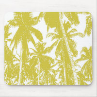 Palm Trees in a Posterised Design Mouse Pad