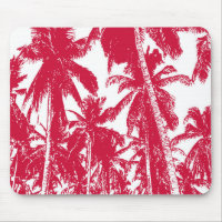 Palm Trees in a Posterised Design Mouse Pad