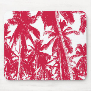 Palm Trees in a Posterised Design Mouse Pad