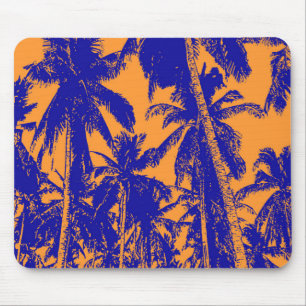 Palm Trees in a Posterised Design Mouse Pad