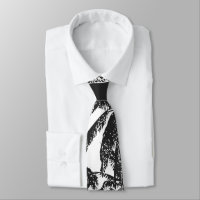 Palm Trees in a Posterised Design Neck Tie