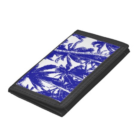 Palm Trees in a Posterised Design Tri-fold Wallet