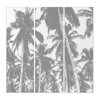 Palm Trees in a Posterised Design Triptych
