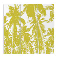 Palm Trees in a Posterised Design Triptych