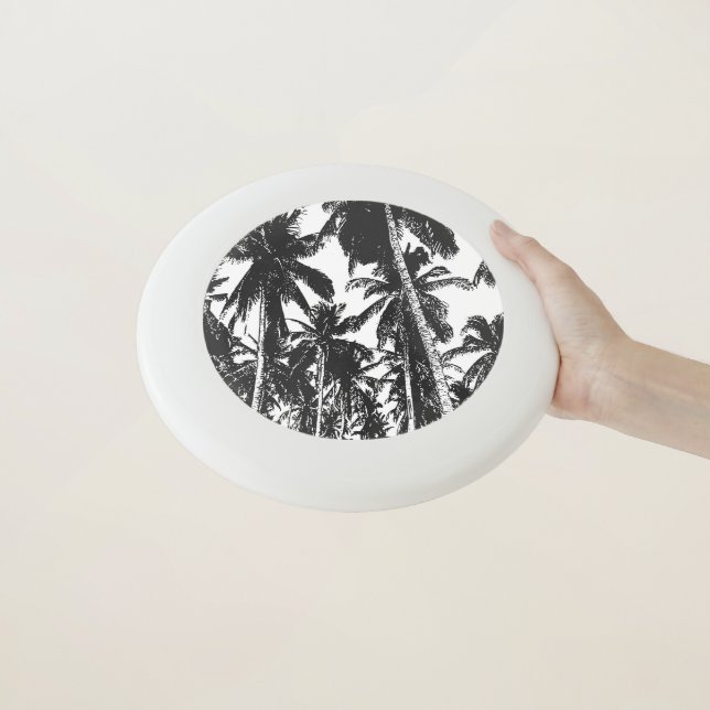Palm Trees in a Posterised Design Wham-O Frisbee (In Hand)