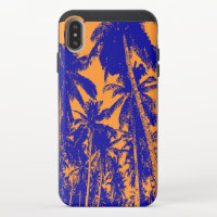 Palm Trees in a Posterized Design iPhone XS Max Slider Case