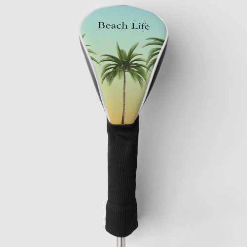 Palm Trees in a Row beach life               Golf Head Cover